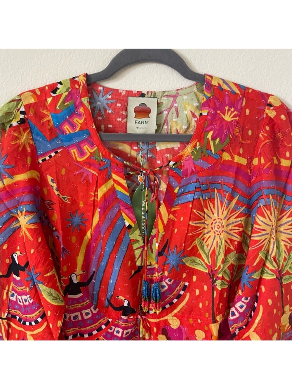 FARM Rio Mini Dress Size M - Picture 3 of 5